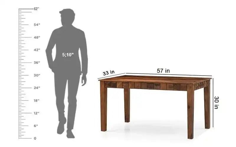 What is The Standard Size of a 6 seater Dining Table?