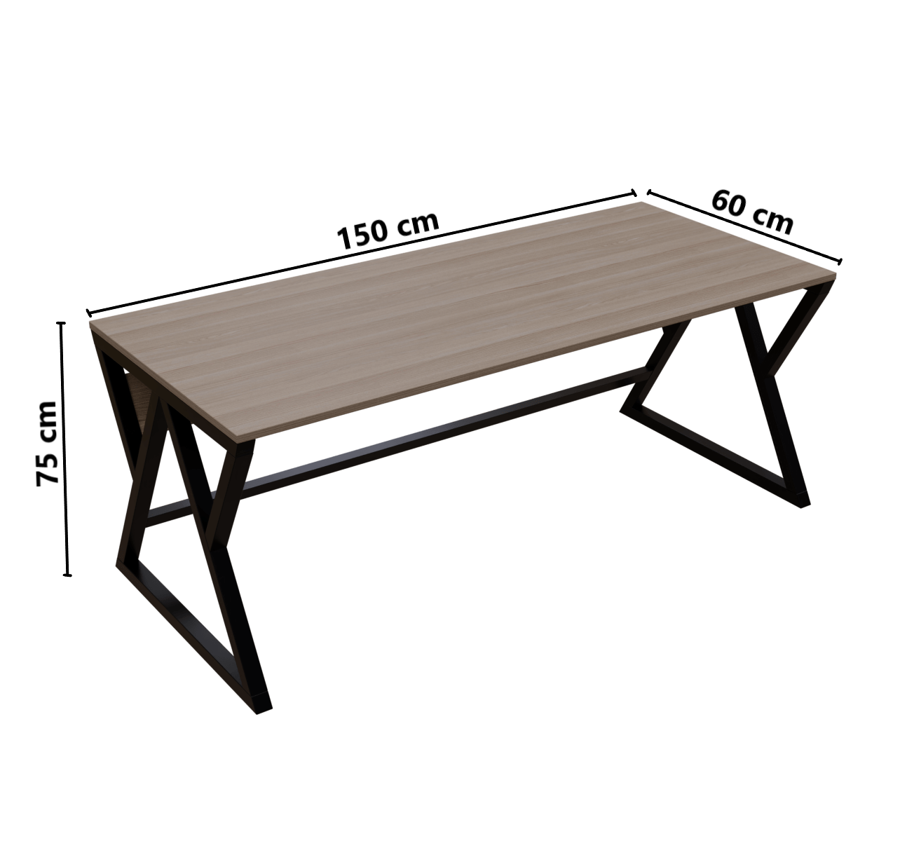 Daffodil Computer Table in Benge finish by Riyan Luxiwood