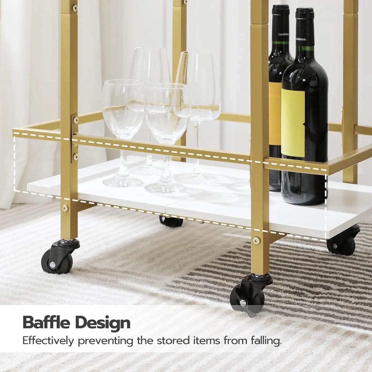 elegant golden metal frame