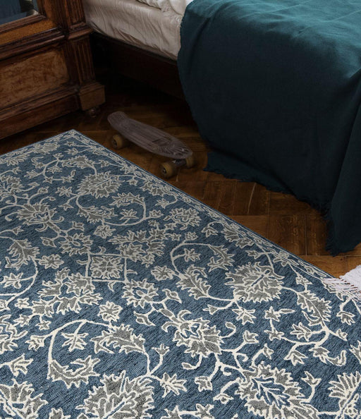 Hand Tufted Romania Navy Color Carpet - WoodenTwist