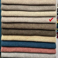 Soft Boucle Fabric In Dark Beige Color - WoodenTwist