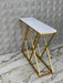 Glossy golden console table