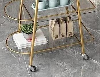 Sturdy Iron Construction Serving Cart