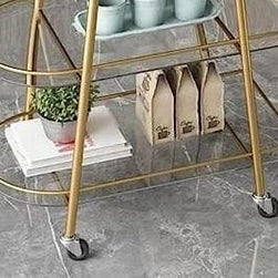 Sturdy Iron Construction Serving Cart