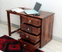 Sheesham Wood Four Drawer Study Table - WoodenTwist
