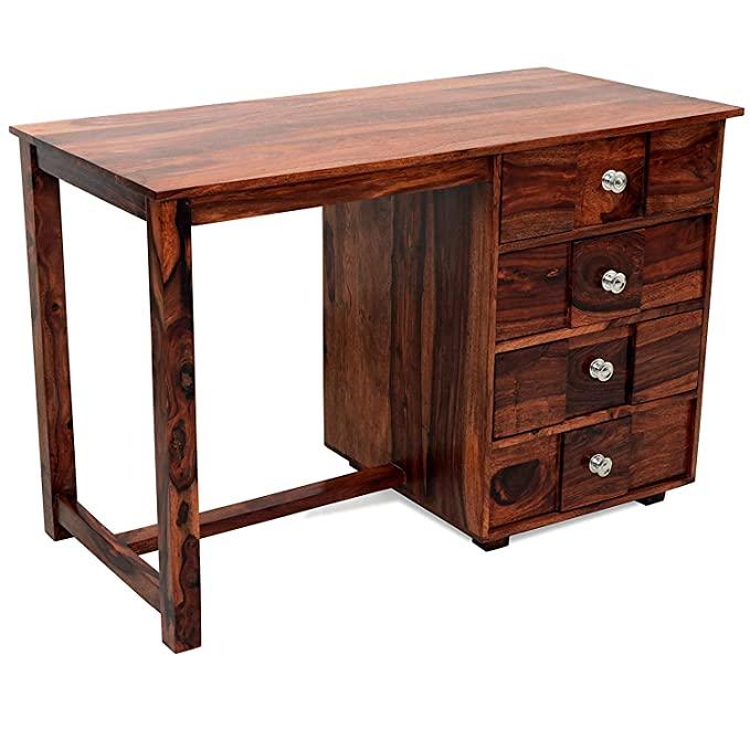 Sheesham Wood Four Drawer Study Table - WoodenTwist