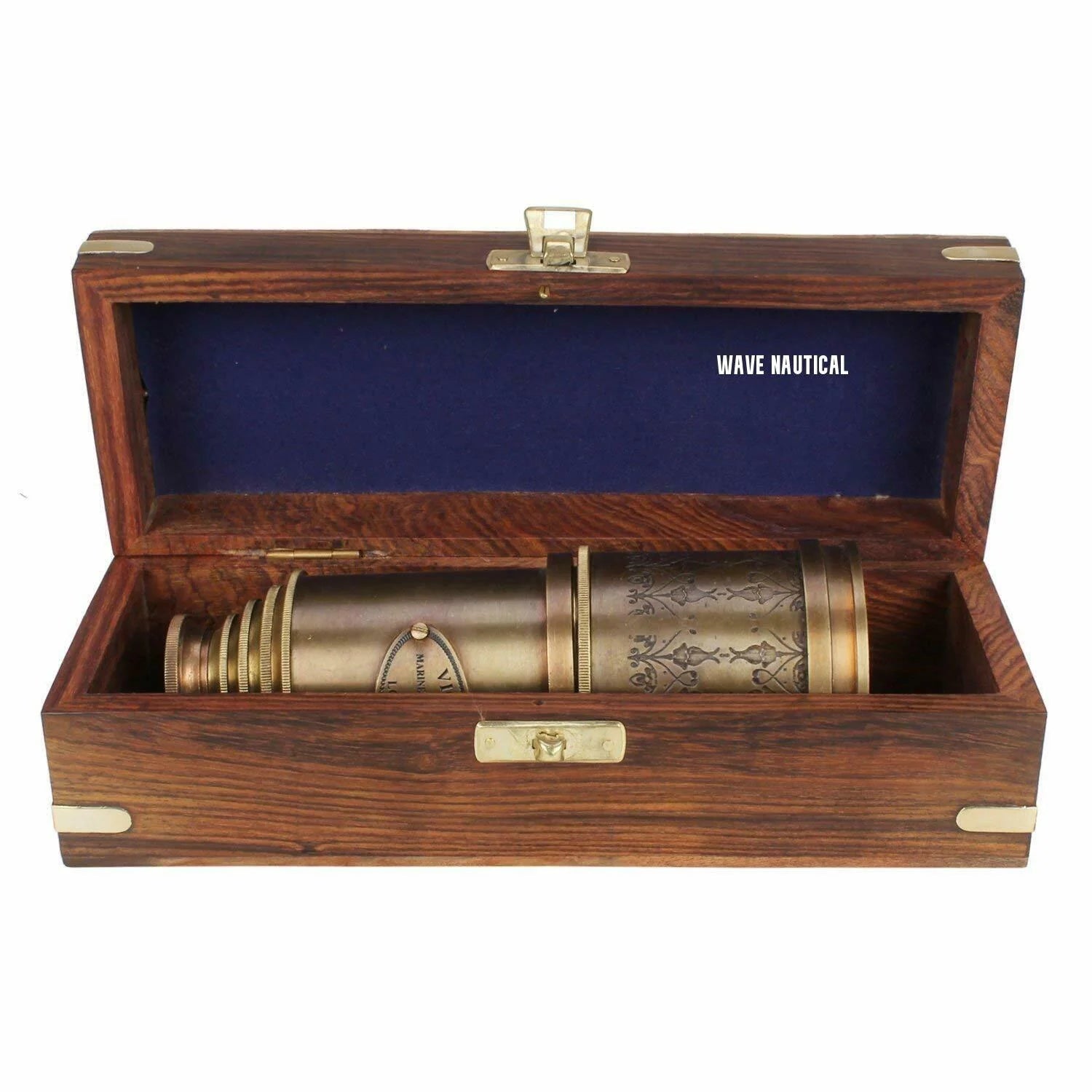 MARITIME BRASS ANTIQUE VINTAGE 20' VICTORIAN MARINE TELESCOPE SPYGLASS GIFT - WoodenTwist