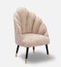 Mango Wood Peacock Chair In Cotton Grey Colour - WoodenTwist