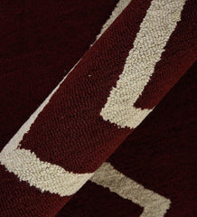 Hand Tufted Canyan Red Berry Color Carpet - WoodenTwist