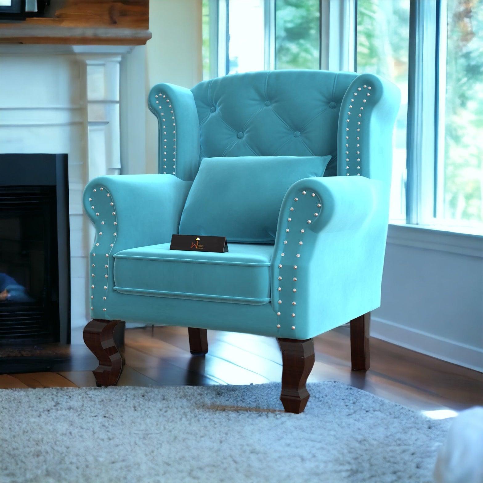 Majestic Wing Chair for Living Room/Home/Offices - WoodenTwist