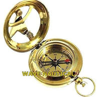 NAUTICAL SUNDIAL BRASS COMPASS VINTAGE ANTIQUE MARITIME NAVIGATION COMPASS GIFT - WoodenTwist