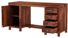 Sheesham Wood L&R Storage Design Study Table - WoodenTwist