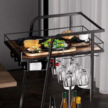 Sturdy Iron Construction Serving Cart