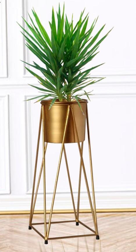 GOLDEN DIAMOND CROSS PLANTER SET OF 2 - WoodenTwist