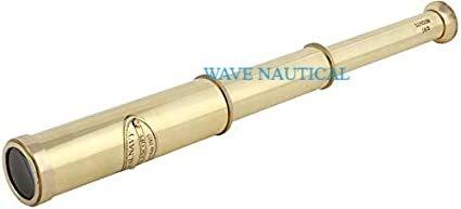 Royal Navy 12 Inch Antique Look Full Brass Telescope - WoodenTwist