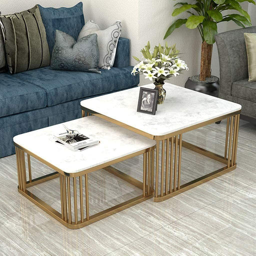 Square Center Nesting Tables Set. - WoodenTwist