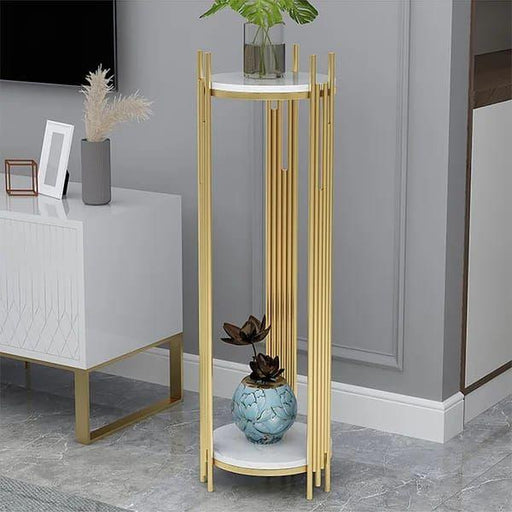 Long 2-tier Pot Stand. - WoodenTwist