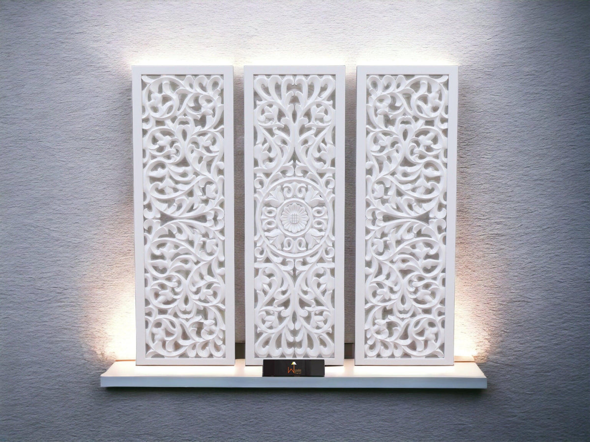 Hand Carved MDF Wood Wall Panel