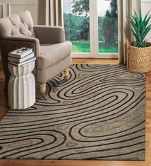 Hand Tufted Canyan Multicolor Color Carpet - WoodenTwist