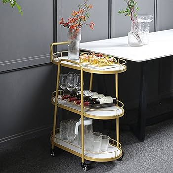 Smooth and Cool Surface Serving Trolley