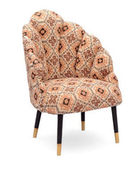 Mango Wood Peacock Chair In Cotton Multicolor Color - WoodenTwist