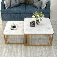 Square Center Nesting Tables Set. - WoodenTwist