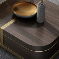 Luxurious Nesting Center Table with Storage and with Glass Top Table ( Stainless Steel ) - WoodenTwist