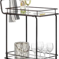 Elegant Glass Top Bar Cart