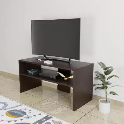 Modern wenge rectangular TV entertainment unit 
