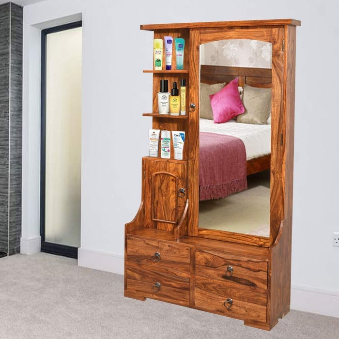 Buy Wardrobe with Dressing Tables Designs Online in India | Wooden Street