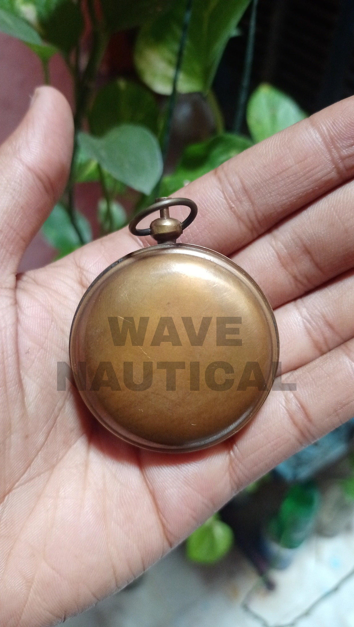 Brass Sundial Compass Vintage Pocket Style Nautical Antique Gift - WoodenTwist