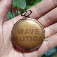 Brass Sundial Compass Vintage Pocket Style Nautical Antique Gift - WoodenTwist