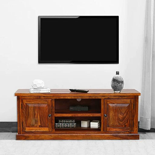 Sheesham Wood Plain TV Unit - WoodenTwist