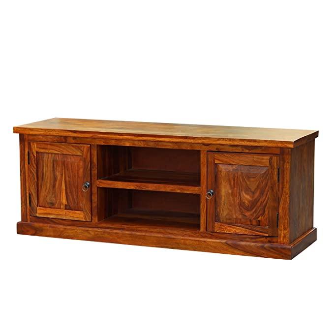 Sheesham Wood Plain TV Unit - WoodenTwist