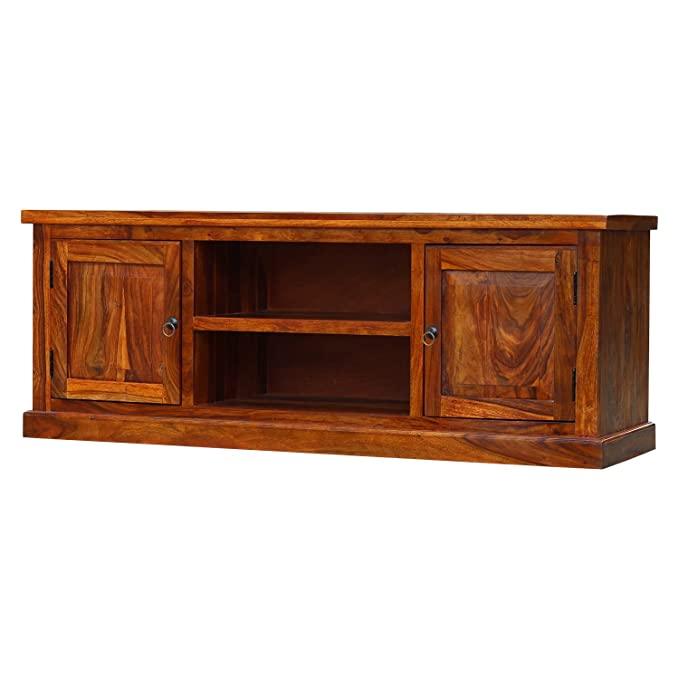 Sheesham Wood Plain TV Unit - WoodenTwist