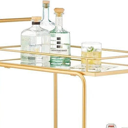 Sturdy Iron Construction Serving Cart