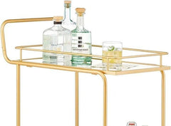 Sturdy Iron Construction Serving Cart