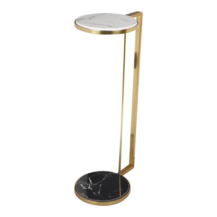 Gold finish with marble