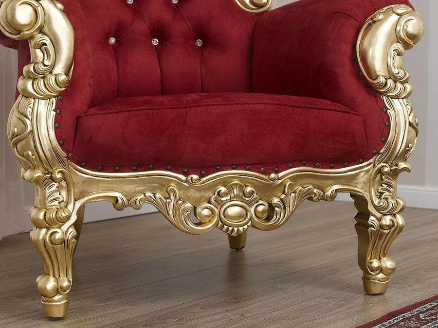Radiant Red Velvet, Golden Frame