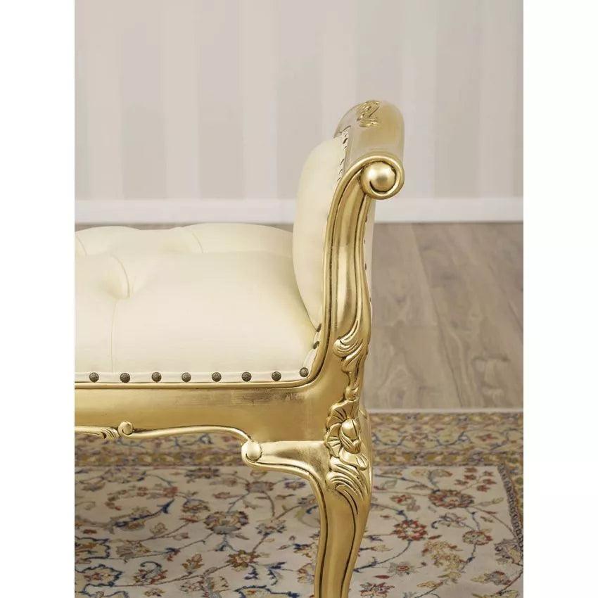 Gold, silver and ivory leaf finishes