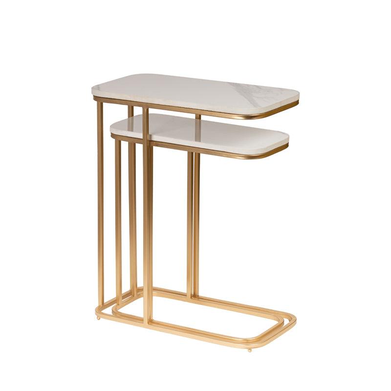 Modern Gold Side Nesting Table - WoodenTwist