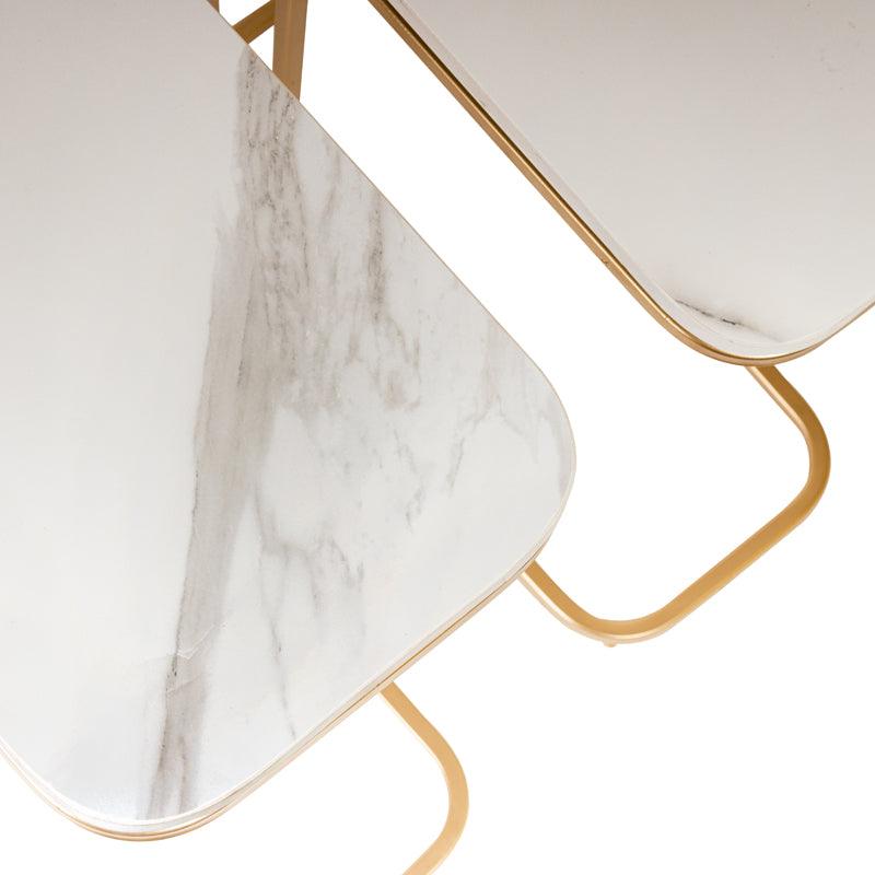 Modern Gold Side Nesting Table - WoodenTwist