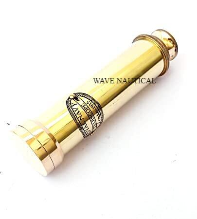 Royal Navy 12 Inch Antique Look Full Brass Telescope - WoodenTwist
