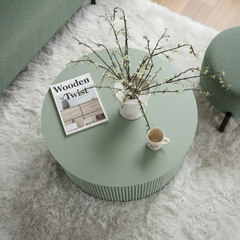 Round modern coffee table