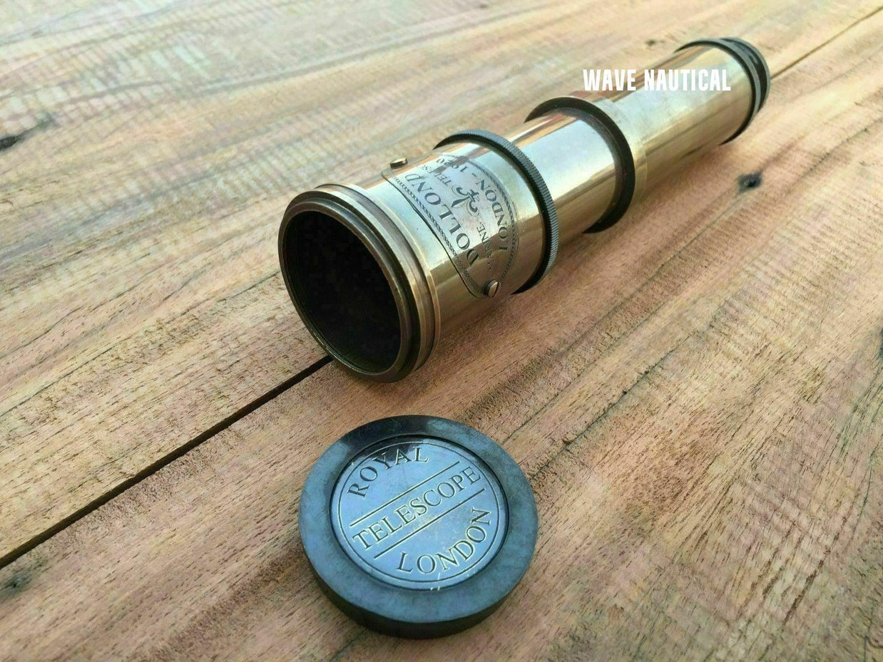 MARITIME TELESCOPE MARINE ANTIQUE BRASS PIRATE SPYGLASS VINTAGE SCOPE HANDMADE - WoodenTwist