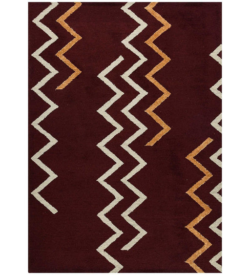 Hand Tufted Canyan Red Berry Color Carpet - WoodenTwist
