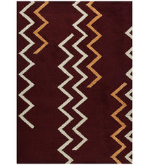 Hand Tufted Canyan Red Berry Color Carpet - WoodenTwist