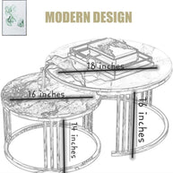 Center Nesting Tables Set - WoodenTwist