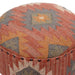 Mango Wood Foot Stool In Cotton Pink Colour - WoodenTwist