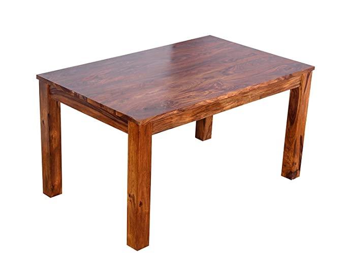 Solid Sheesham Wood Urban 6 Seater Dining Table - WoodenTwist